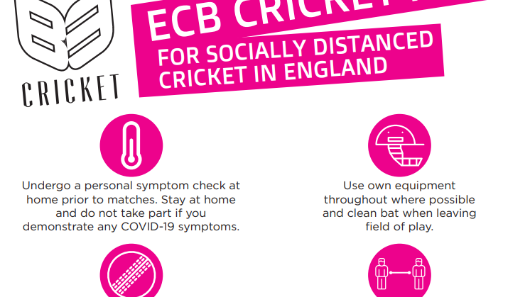 B3 Cricket Stay Safe Poster - ECB COVID19 Safety Plan